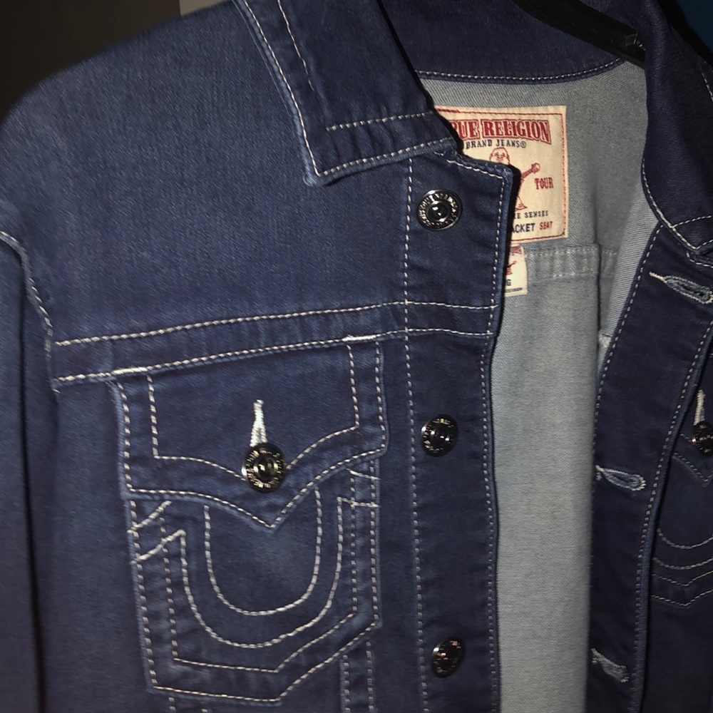 True religion men’s jean jacket